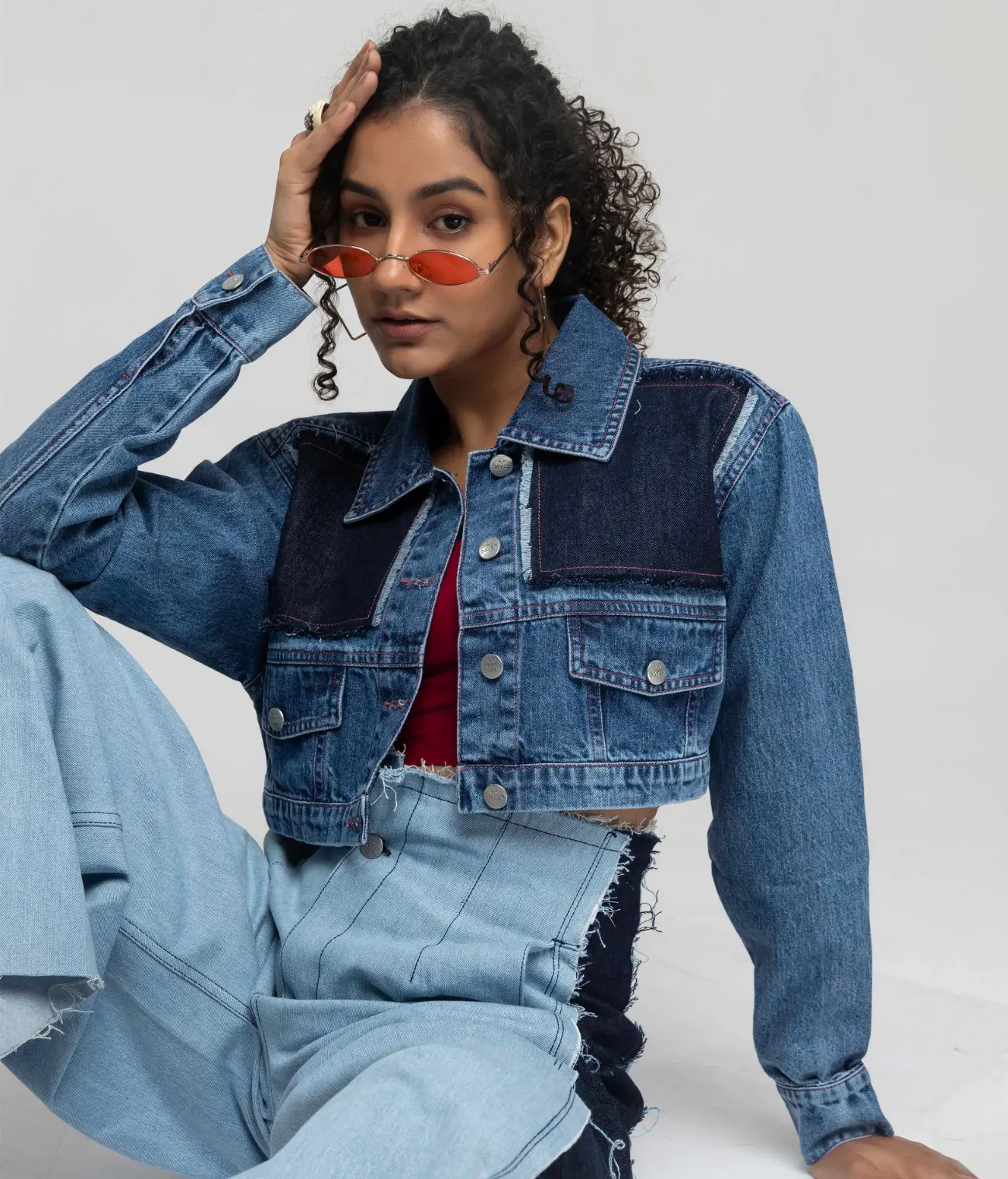 Cropped Denim Jacket