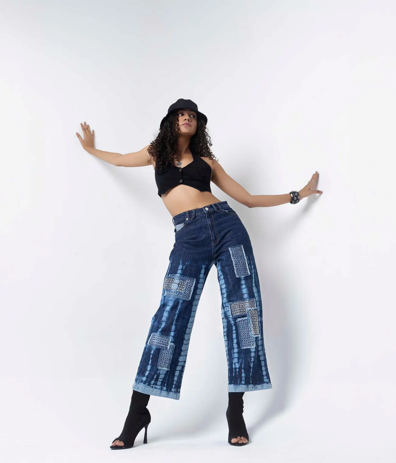 Hand-Work Patch Jeans
