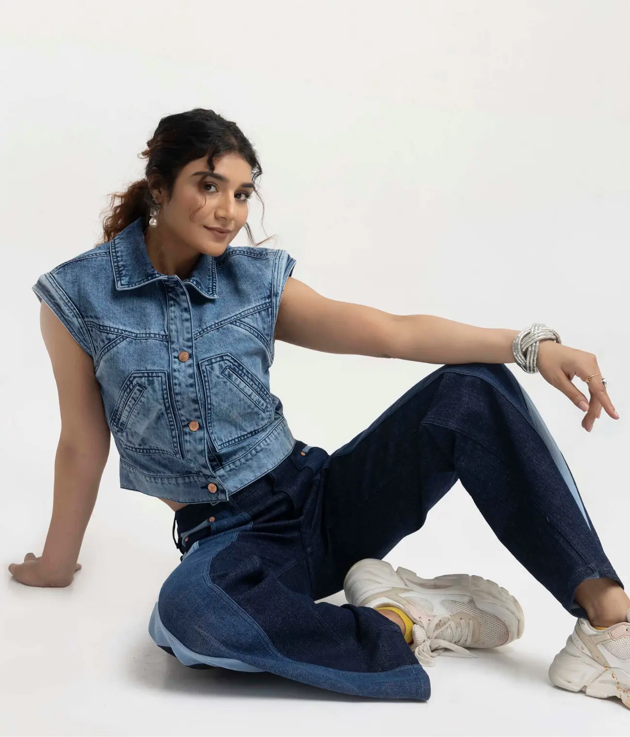 Sleeveless Denim Jacket